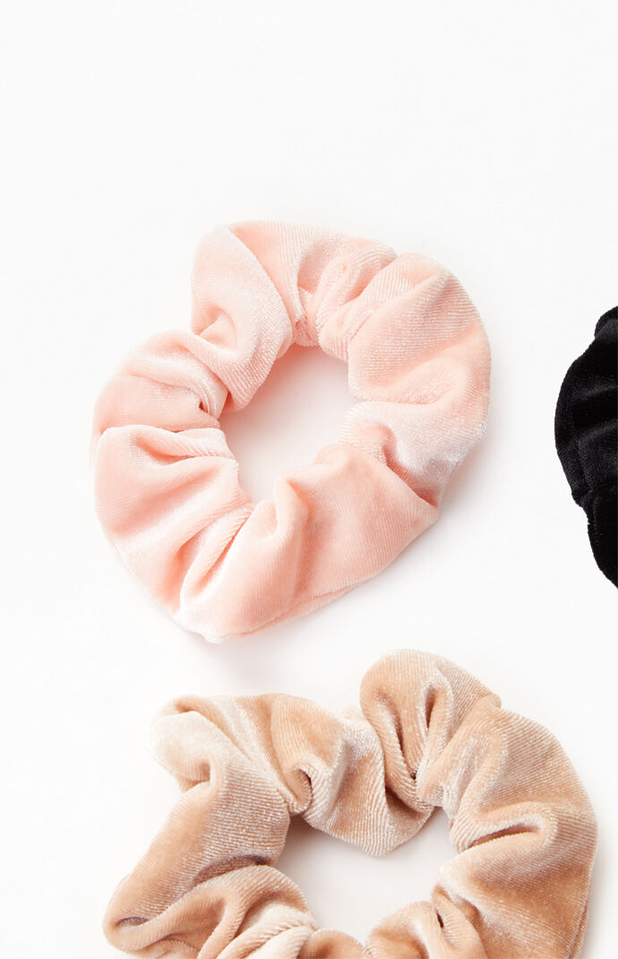 4-Pack Natural Scrunchies