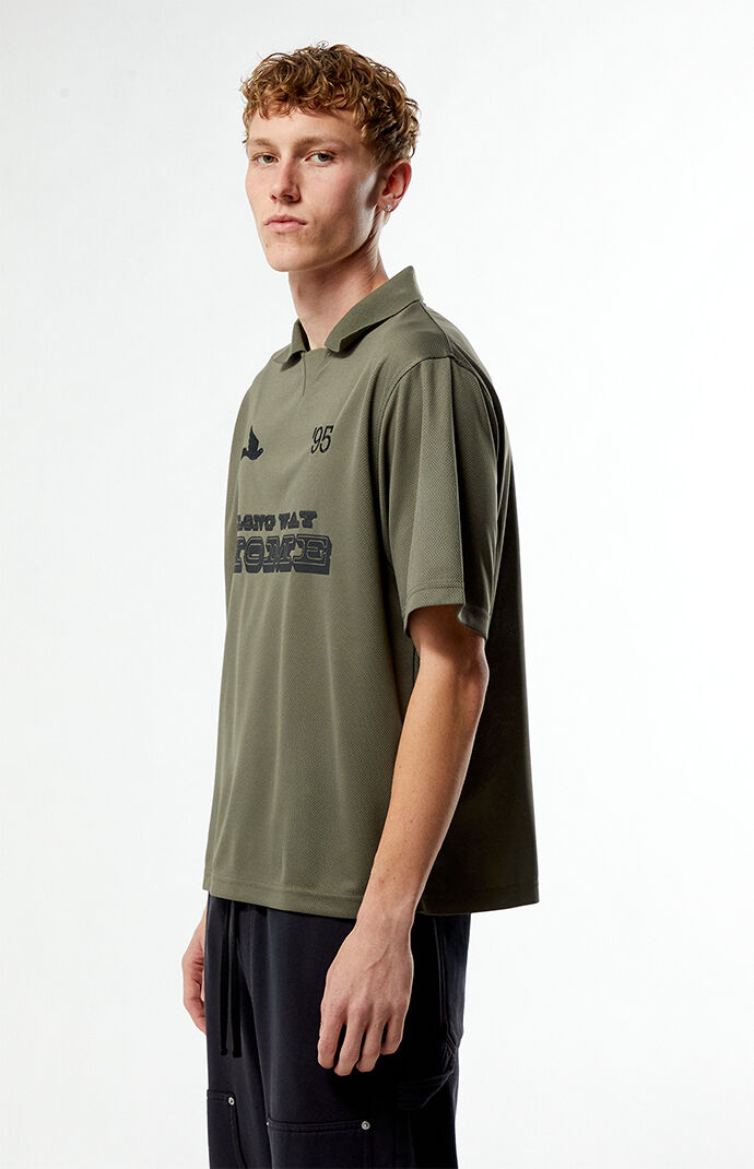 Pacsun Olive Long Way Home Mesh T-Shirt | Pacsun