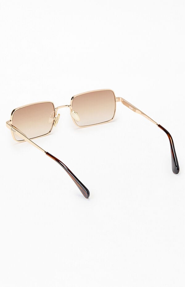 Quay DND Metal Rectangle Sunglasses
