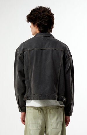 Mason Washed Black Denim Jacket image number 5
