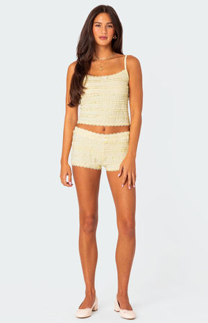 Lucy Ruffled Lace Tank Top image number 3