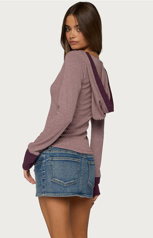 Kadia Striped Hooded Top image number 3