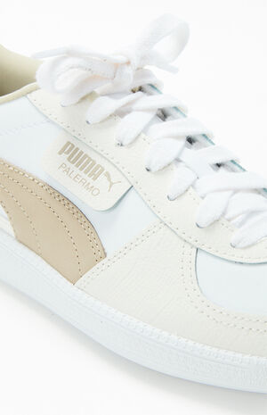 Women's White Palermo Leather Sneakers image number 6