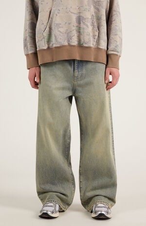 Blake Tinted Extreme Baggy Jeans Light Indigo image number 3