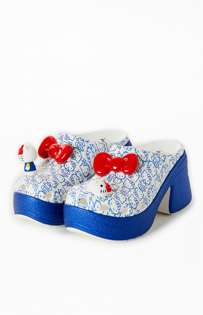 人気！【CROCS】Hello Kitty サイレン クロッグ（送料込追跡可） Hello Kitty x Crocs Adult Siren Heeled Clog