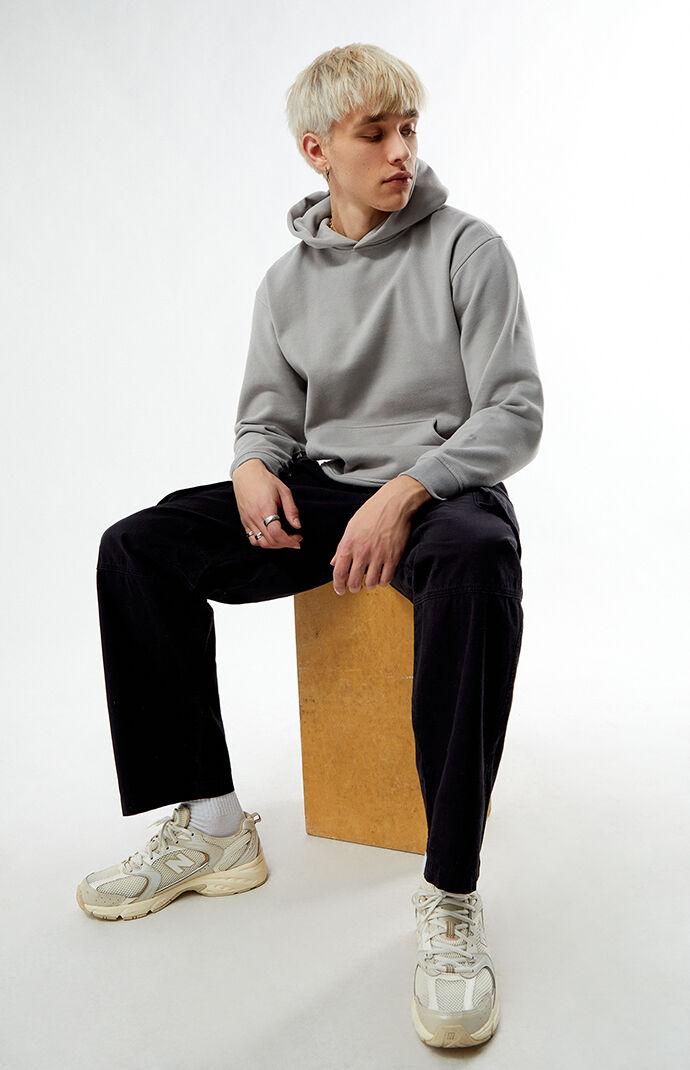 Pacsun Gray Solid Color Hoodie