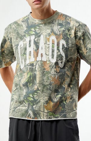 Chaos Camo Cropped T-Shirt image number 2