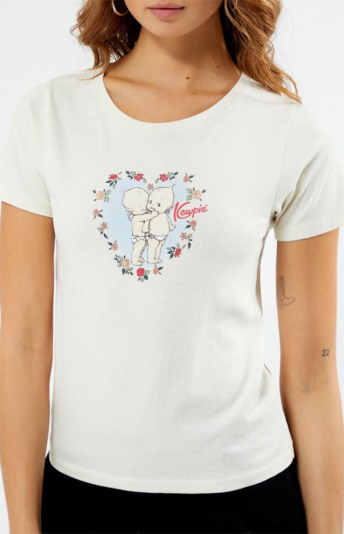 Kewpie Kiss Flower Heart T Shirt PacSun