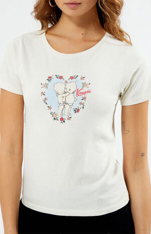 Kewpie Kiss Flower Heart T-Shirt image number 2