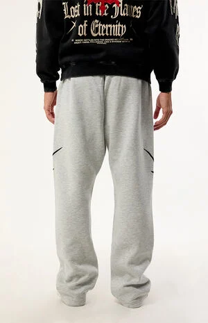 Warping In Time Baggy Fleece Sweatpants image number 3