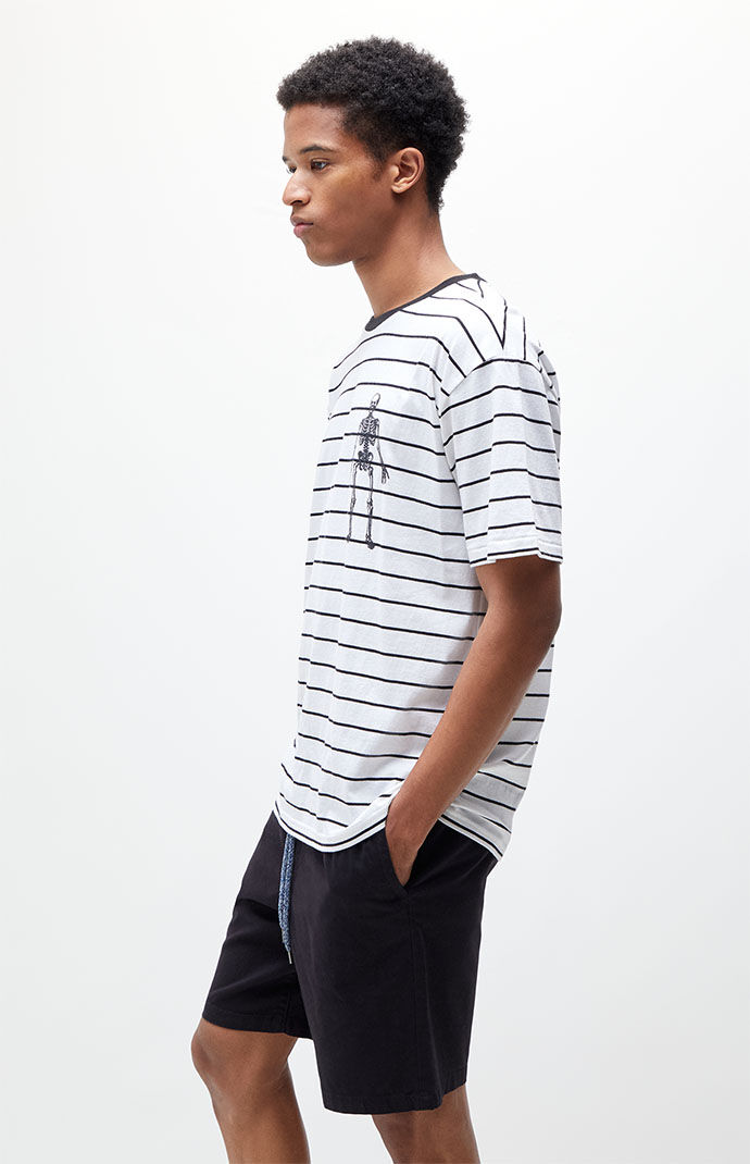 PacSun Striped Skeleton T-Shirt | PacSun