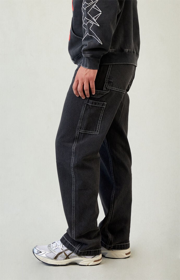 【LABROS】Big Stitch Baggy Jeans (Black) LABROS(ラブロス)/ BIG STITCH BAGGY JEANS -BLACK- | E.S.P.