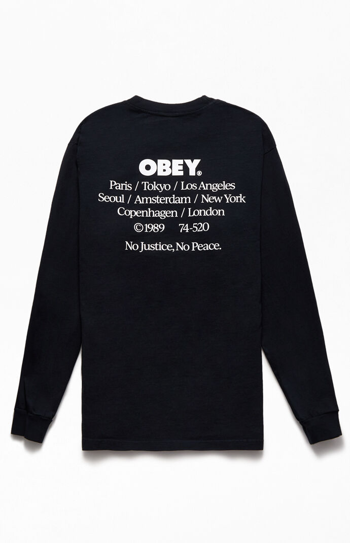 No Justice No Peace Long Sleeve T-Shirt