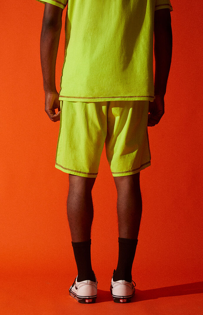 x Russell Athletic Green Volley Shorts