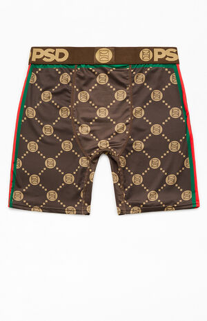 Brown Emblem Luxe Boxer Briefs image number 2
