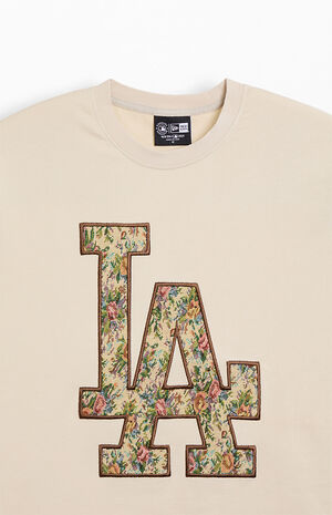 LA Dodgers Embroidered Floral T-Shirt image number 2