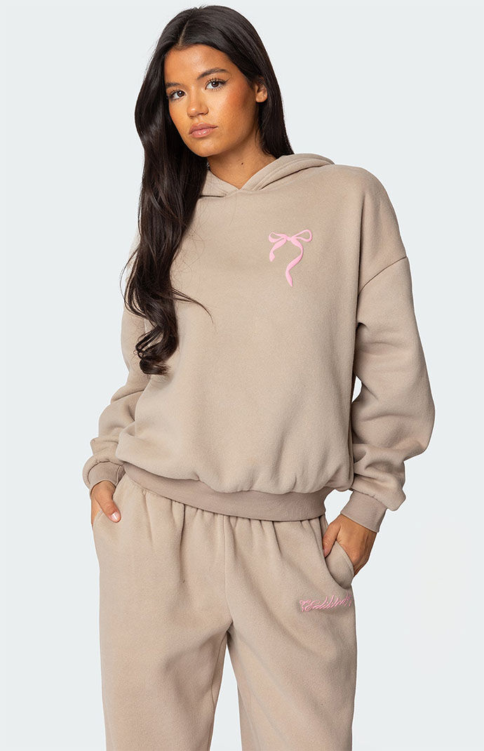 Edikted Sasha Bow Detail Hoodie PacSun