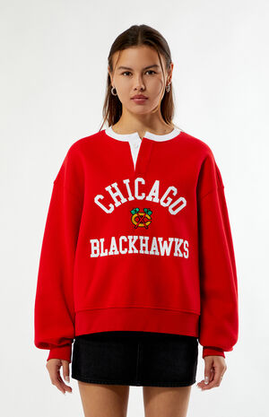 x NHL Chicago Blackhawks Henley Sweatshirt image number 1