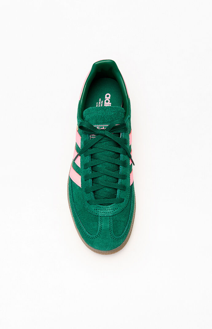 adidas Women's Green & Pink Handball Spezial Sneakers