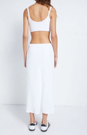 Linen Midi Skirt image number 4