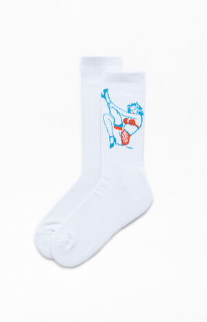 Pin Up Crew Socks image number 1