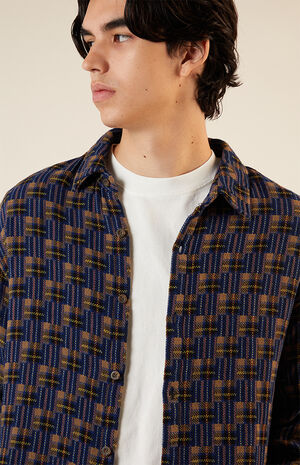 Washed Cropped Camp Flannel Shirt image number 2