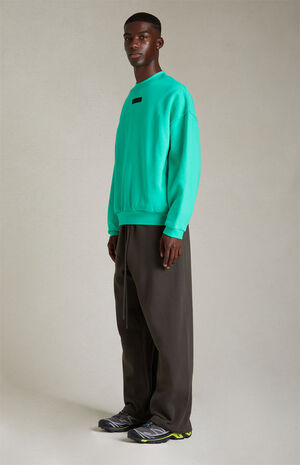 Mint Leaf Crew Neck Sweatshirt image number 5