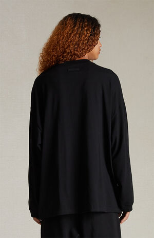 Jet Black Long Sleeve T-Shirt image number 4