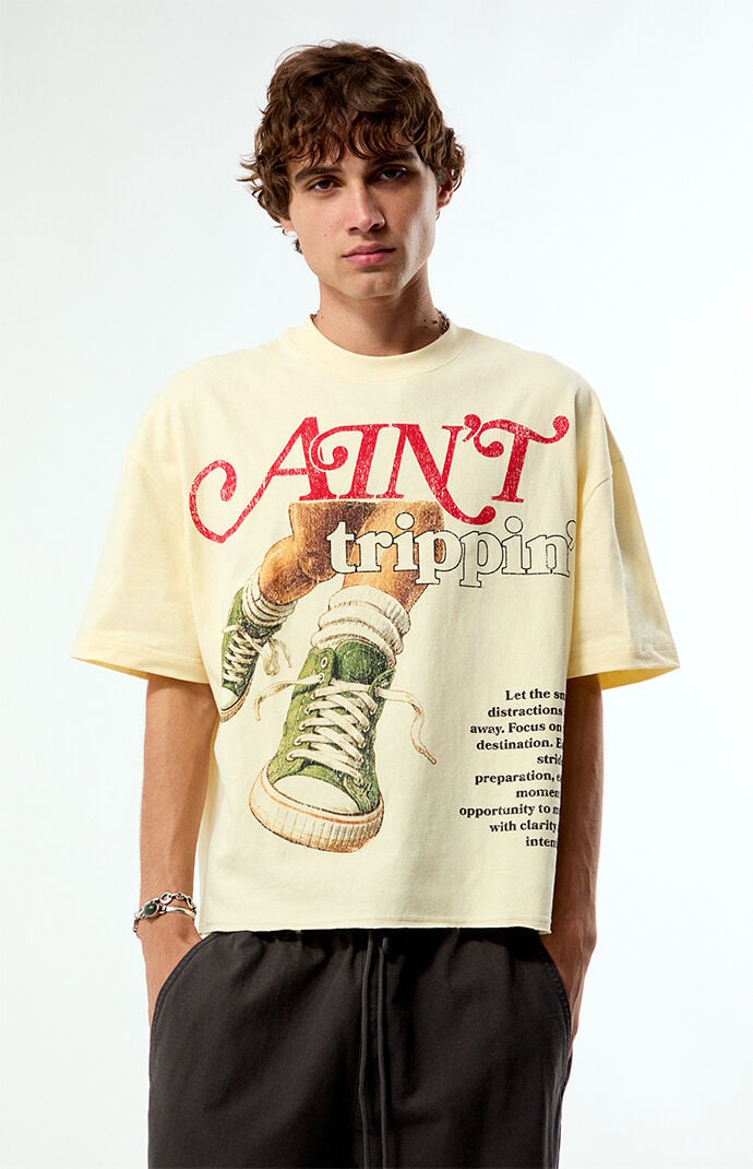 Pacsun Ain't Trippin Cropped Boxy T-Shirt | Pacsun
