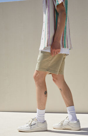 Eco Green Stretch Twill Shorts image number 4