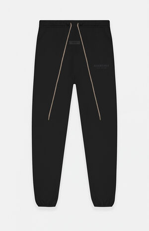 Black Nylon Track Pants image number 1