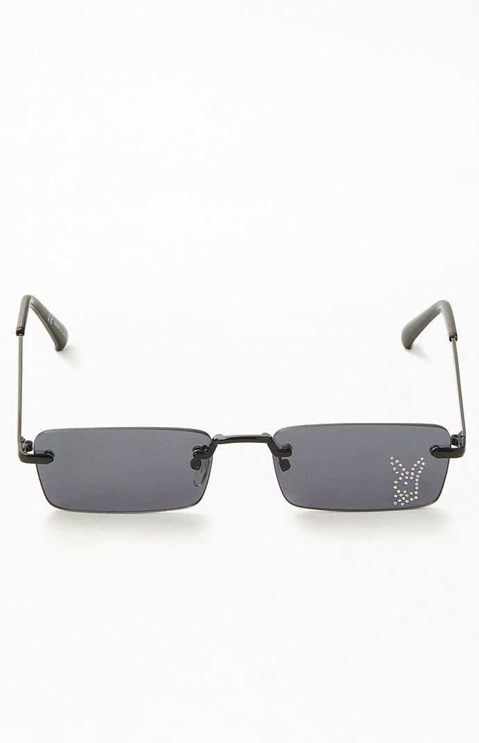 Playboy square online rimless sunglasses