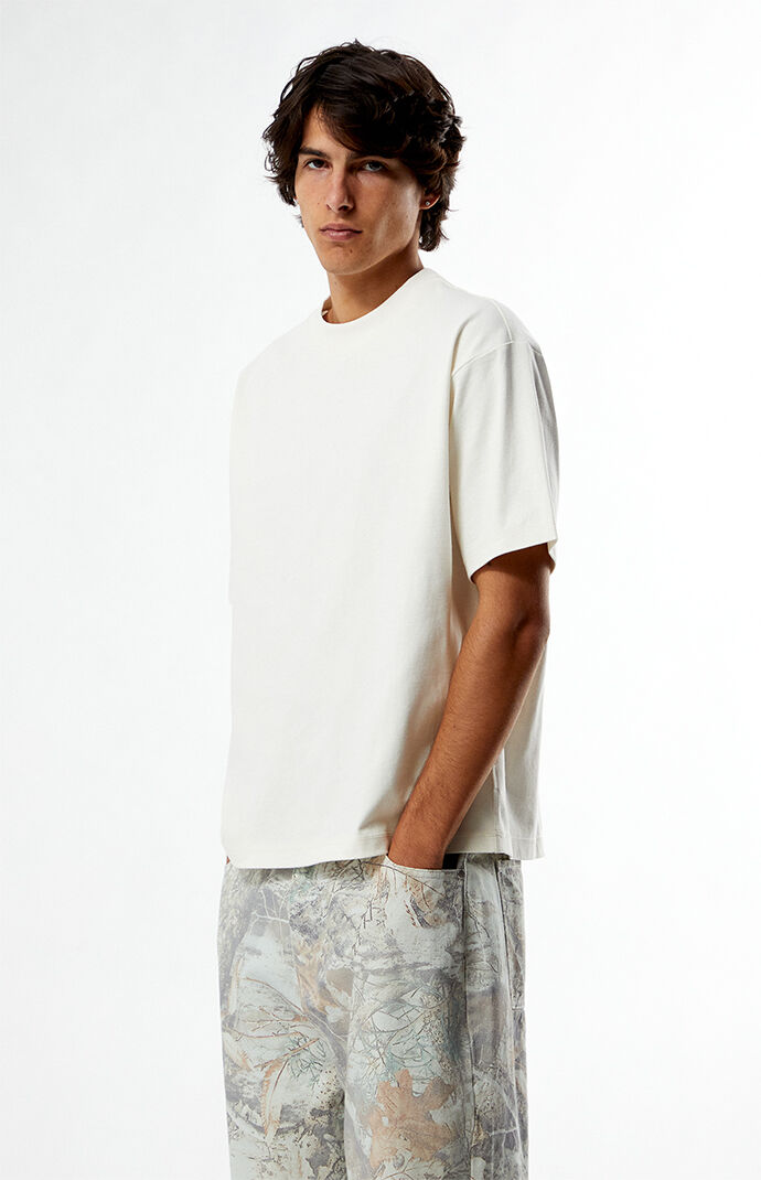Pacsun Cream Locks Solid T-Shirt