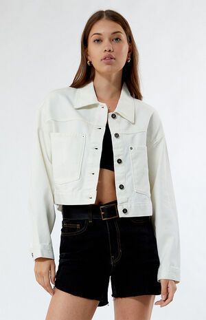 Raynes Cropped Trucker Jacket image number 1