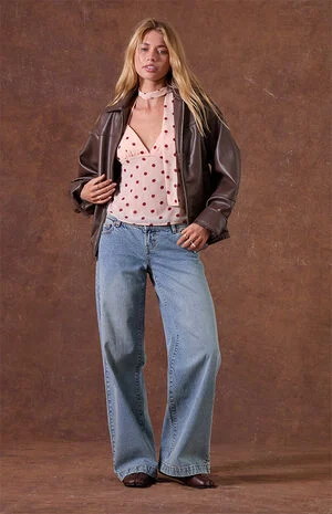 Kaia Ultimate Low Rise Baggy Jeans Lighter Blue image number 1