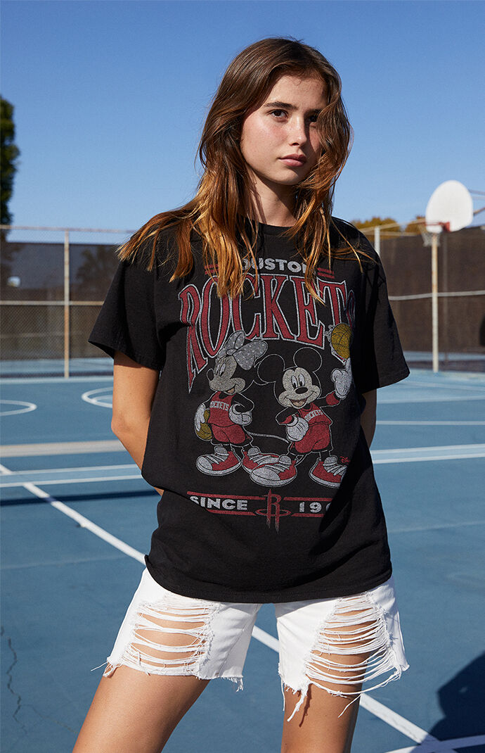 NBA x Disney Houston Rockets Mickey & Minnie T-Shirt