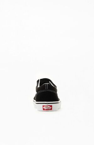 Kids Black Velcro Old Skool Shoes image number 3