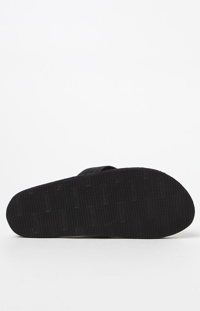 Premier Single Layer Black Flip Flops