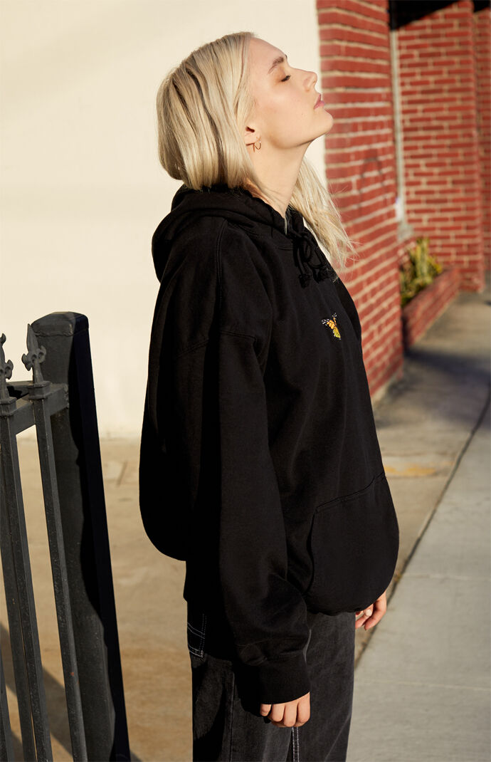 butterfly hoodie black