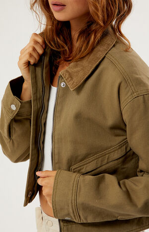 Cropped Workwear Cargo Jacket image number 2