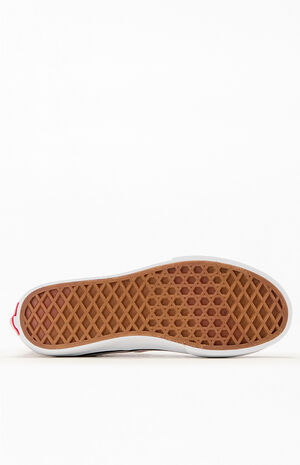 Kids Pink Checkerboard Authentic Hi Zip Shoes image number 4