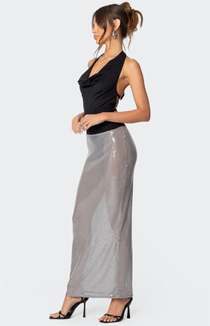 Backless Cowl Neck Bodysuit image number 4