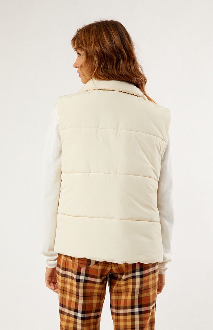 Asymmetrical puffer vest shop