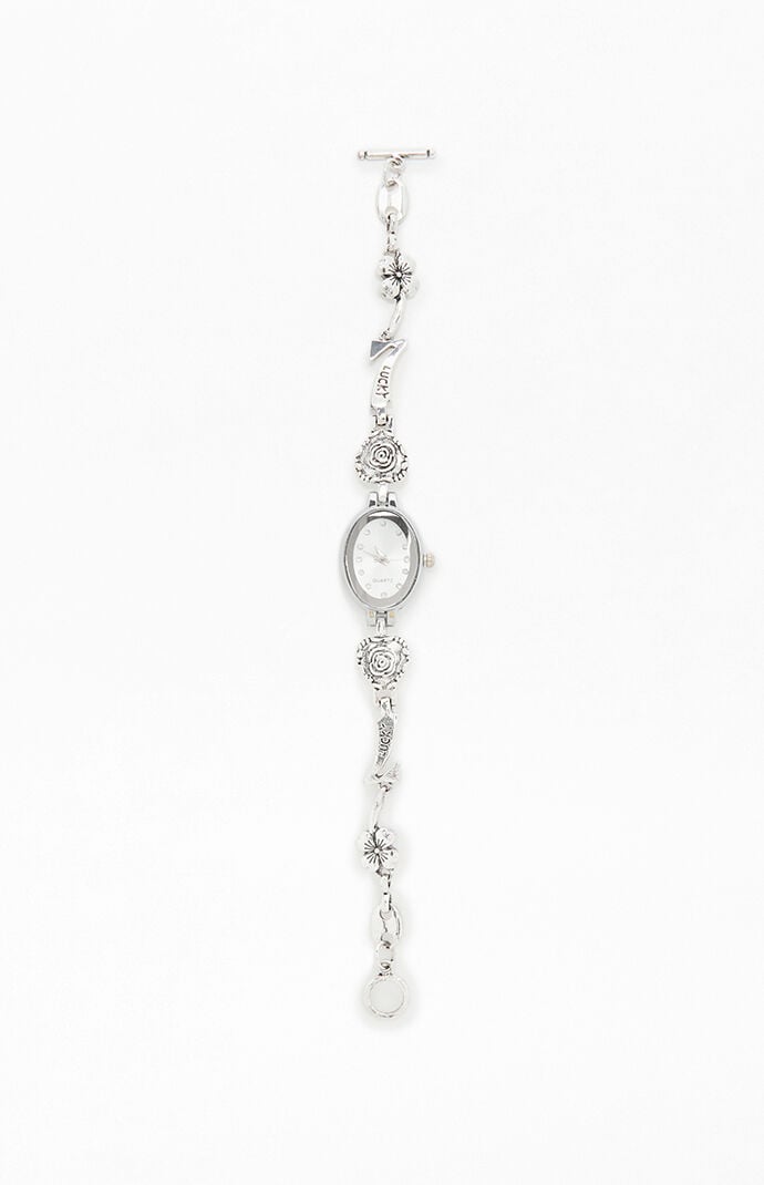 LA Hearts Silver Charm Watch