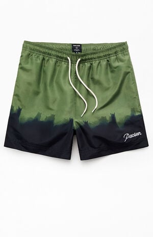 Green Stampede 4.5" Volley Swim Trunks image number 1