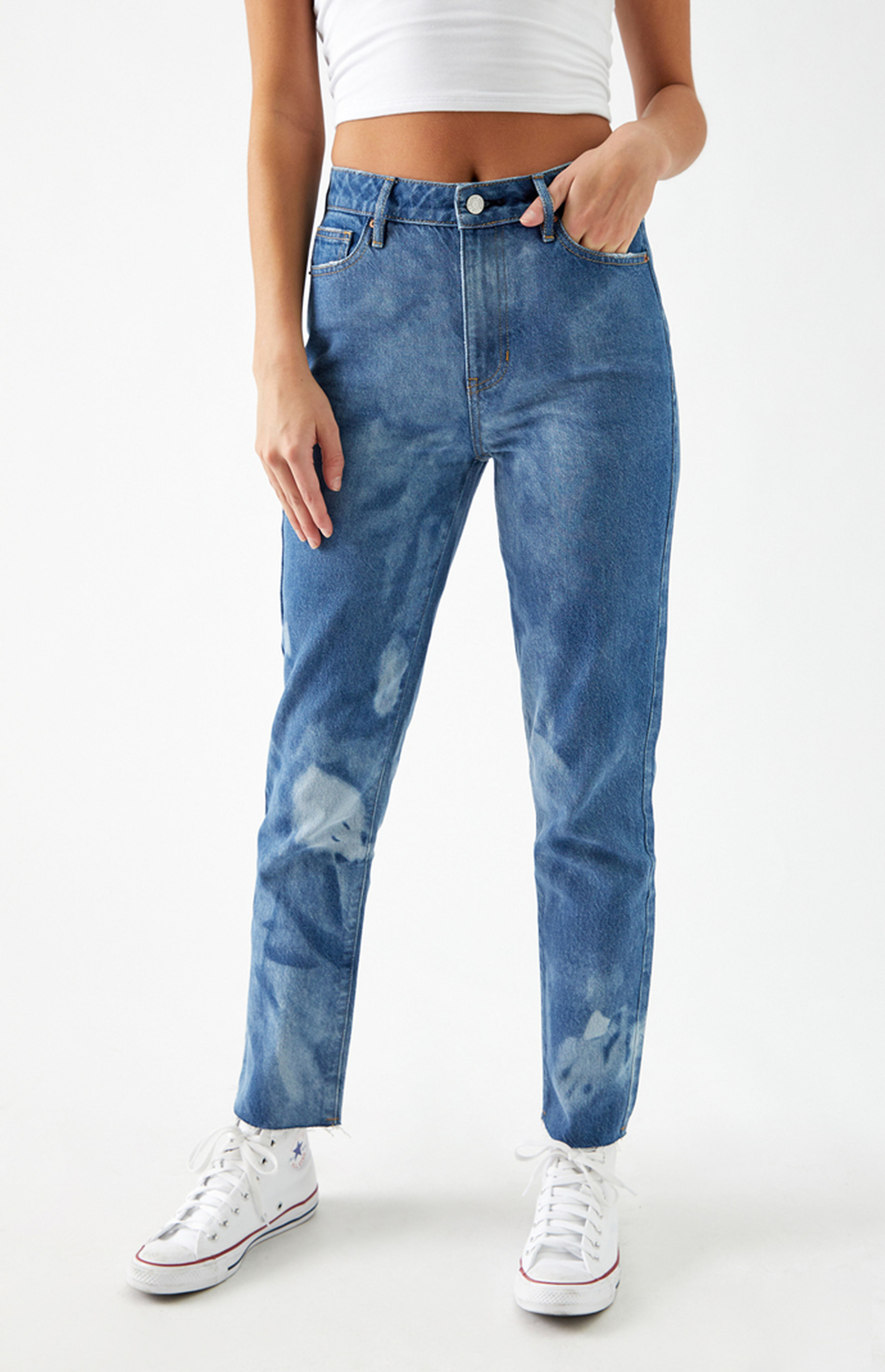 PacSun Dark Blue Mom Jeans PacSun