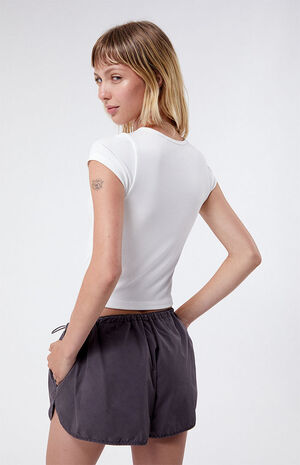 Elastic Waist Bungee Shorts image number 3