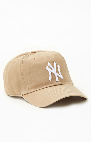 New York Yankees Khaki 47 Brand Clean Up Dad Hat Baseball Cap