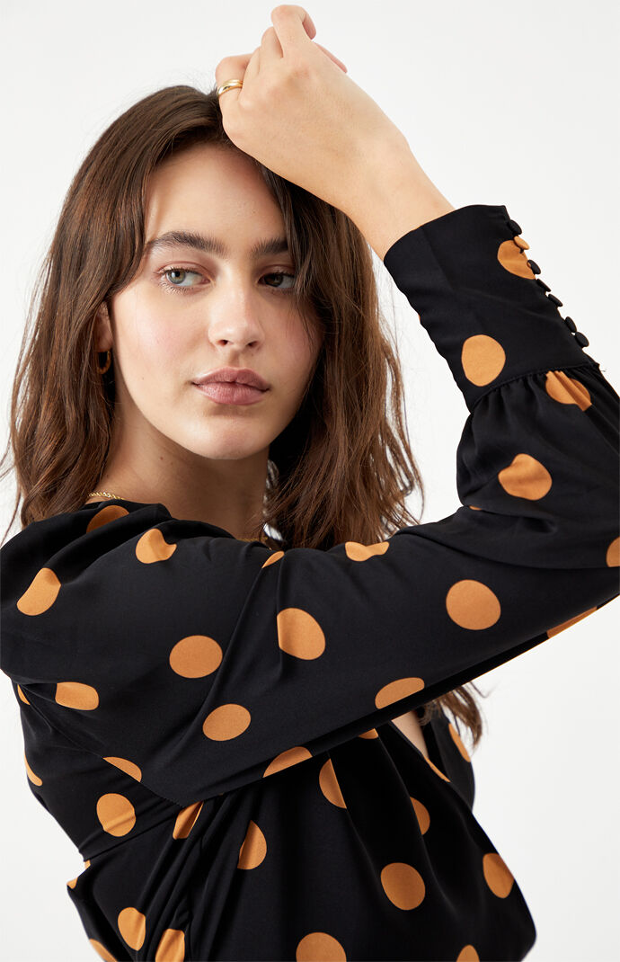 Dot Print Mini Dress