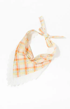 Floral Gingham Headscarf image number 1